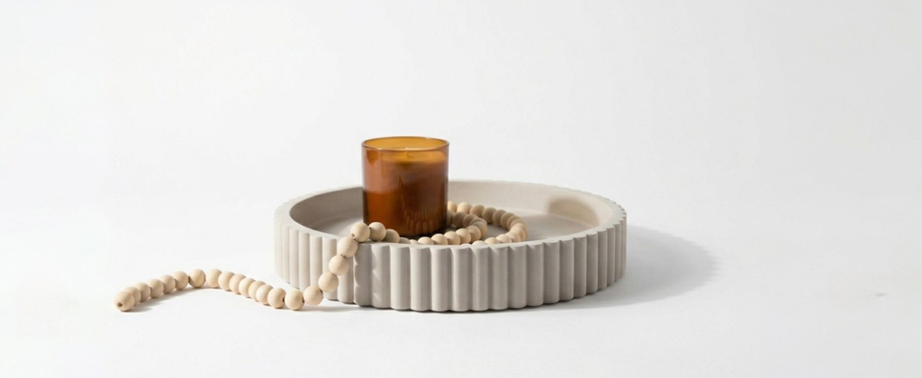 Decorative Tray for Decor - Coffee Table Tray for Living Room - Round Tray for Home Decor - Coffee Table Decor Centerpiece - Modern Minimalist Centerpiece